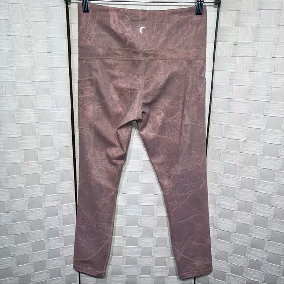 Zyia Pink Digital Granite Pocket Light N Tight Hi-Rise 7/8 Leggings Size 6 - Picture 12 of 12